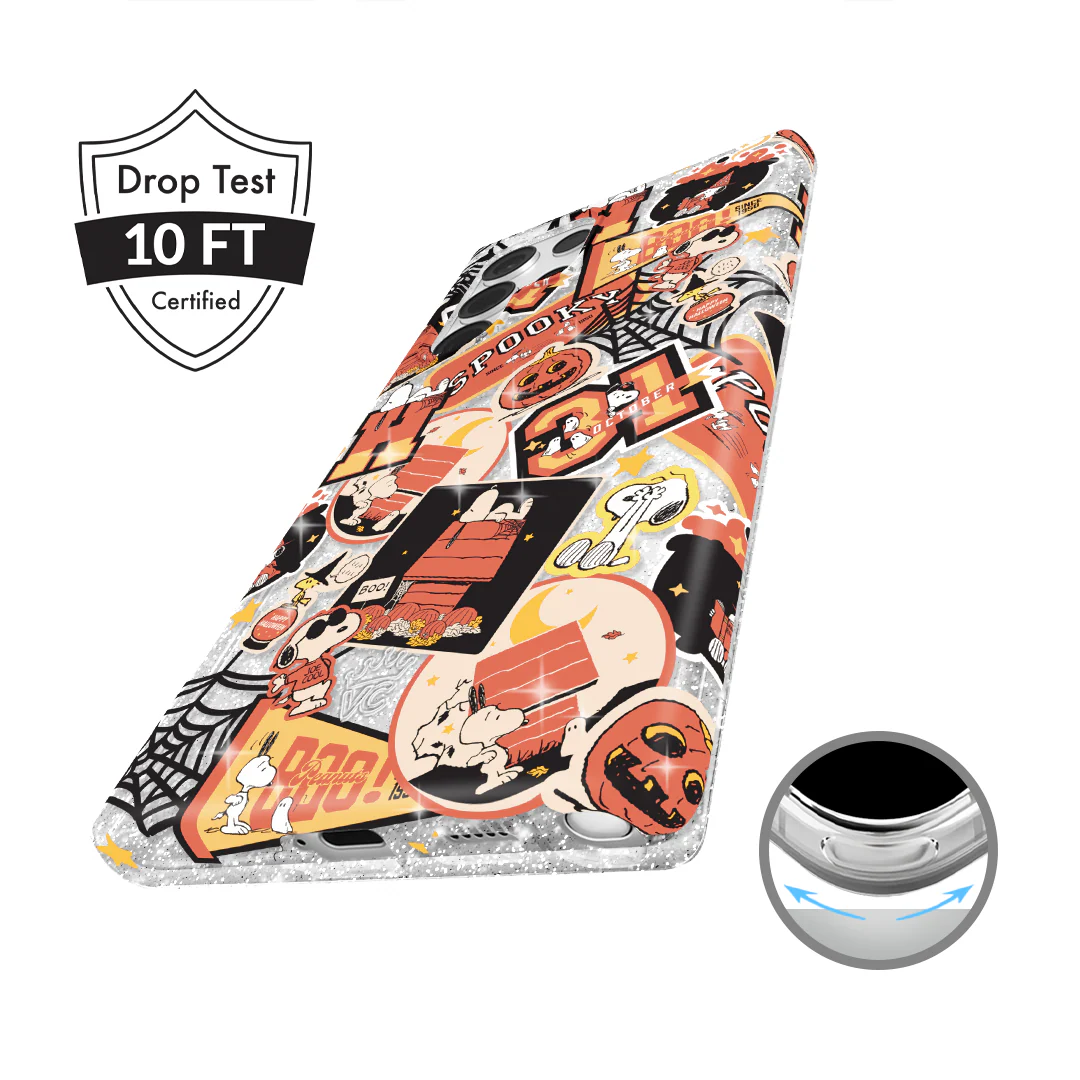 Snoopy Halloween Varsity Glitter Samsung Case - Image 44