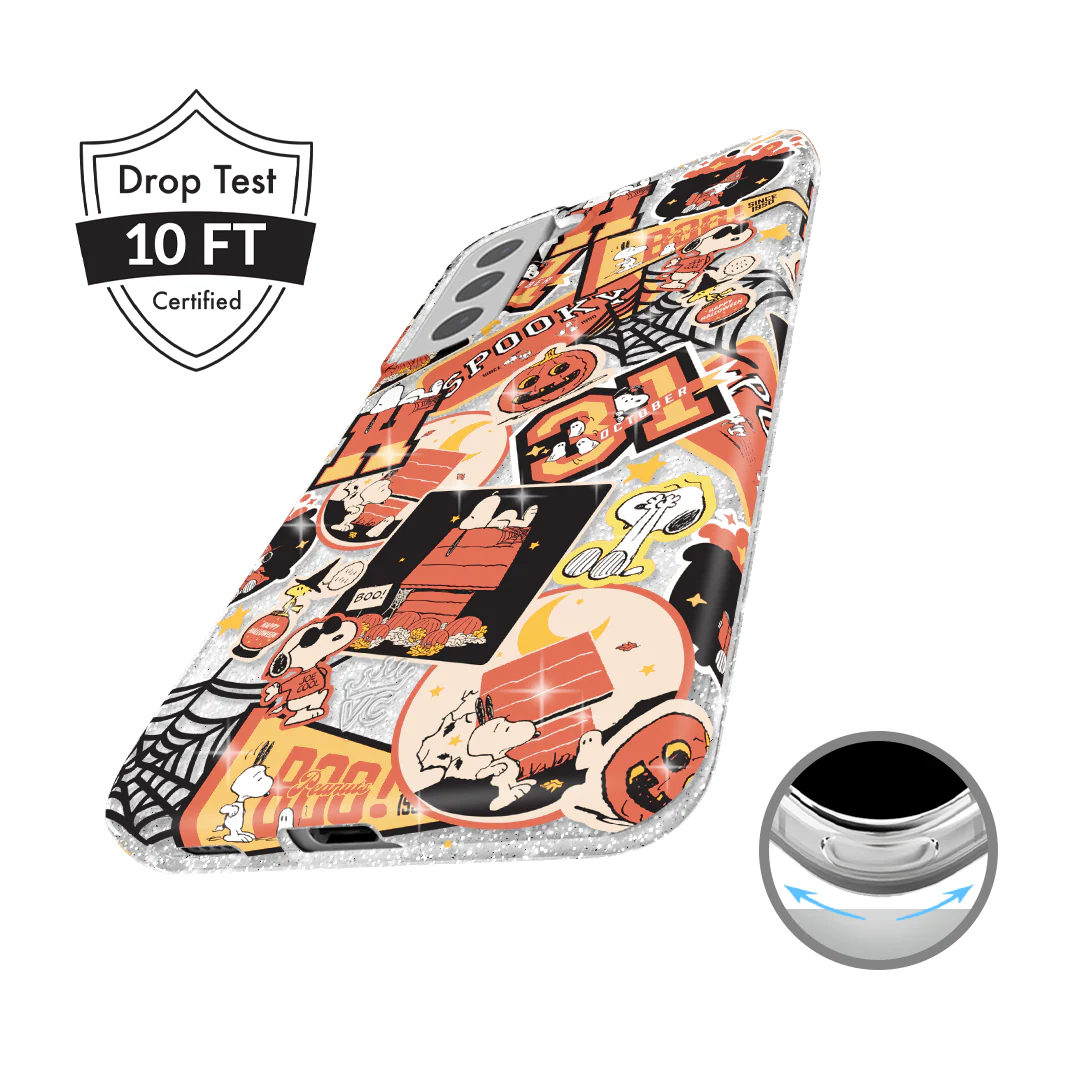 Snoopy Halloween Varsity Glitter Samsung Case - Image 49