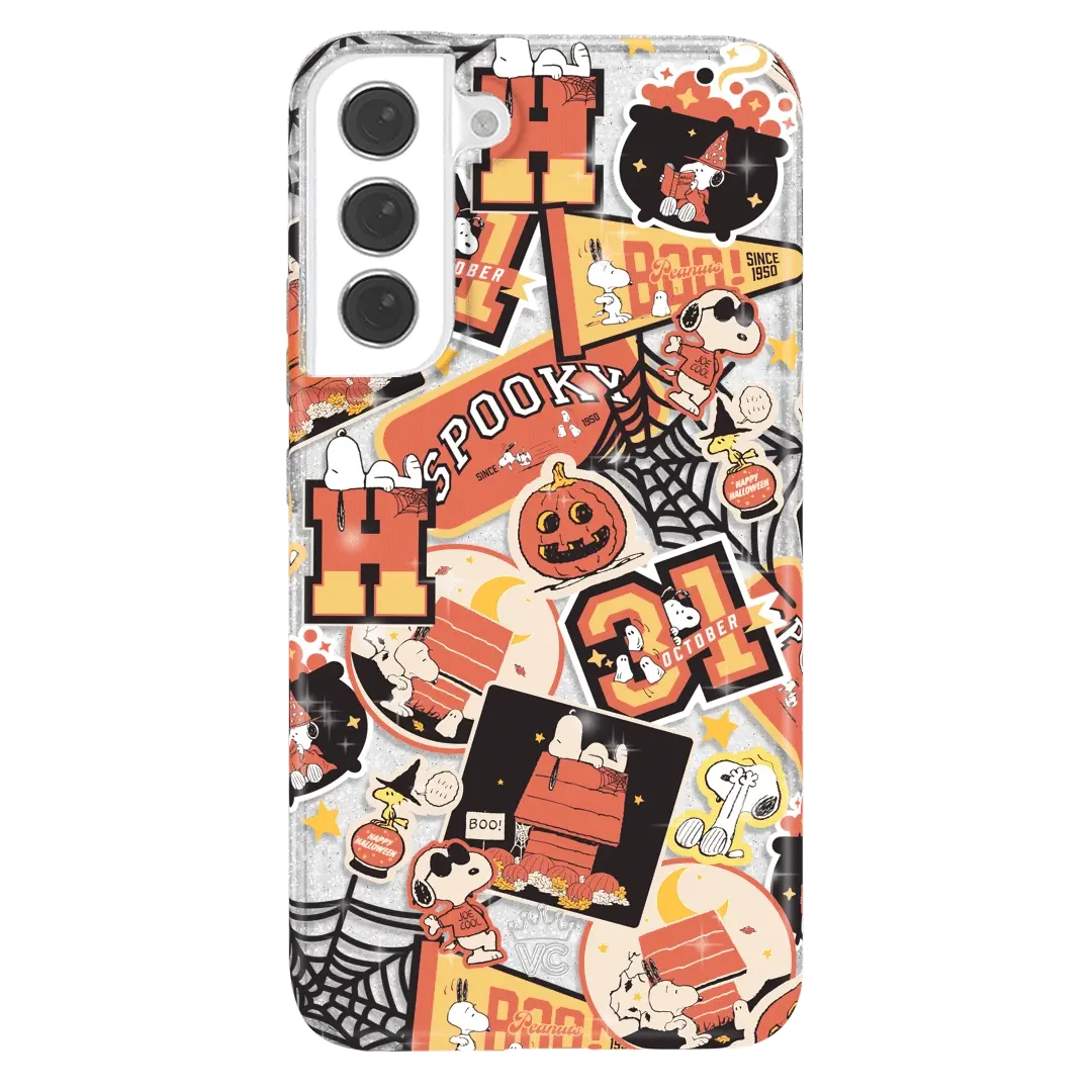 Snoopy Halloween Varsity Glitter Samsung Case - Image 51