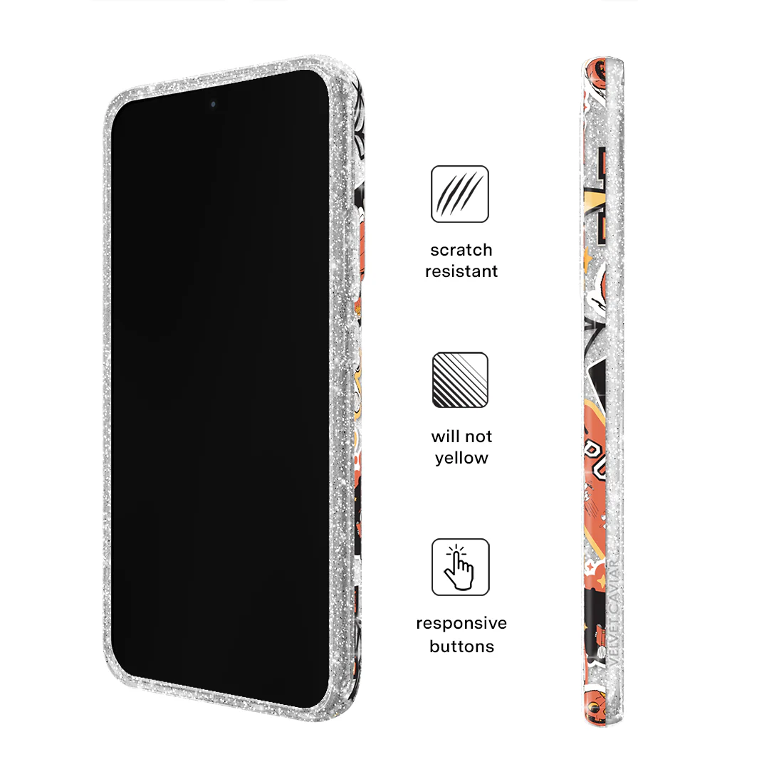 Snoopy Halloween Varsity Glitter Samsung Case - Image 55