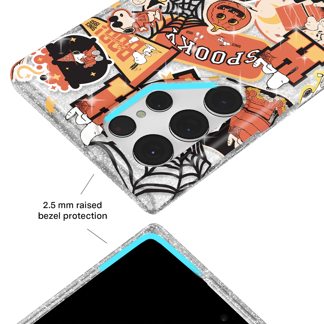 Snoopy Halloween Varsity Glitter Samsung Case - Image 57