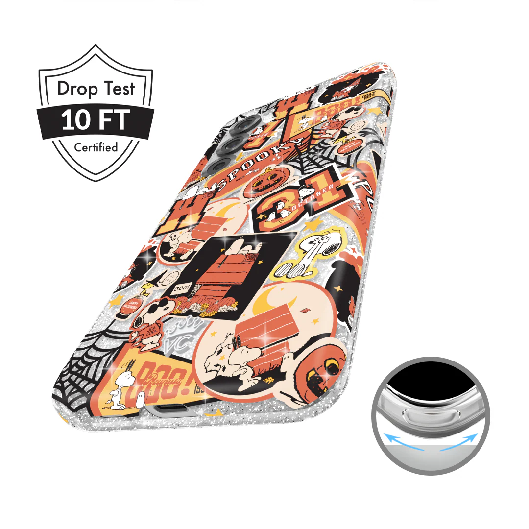 Snoopy Halloween Varsity Glitter Samsung Case - Image 9