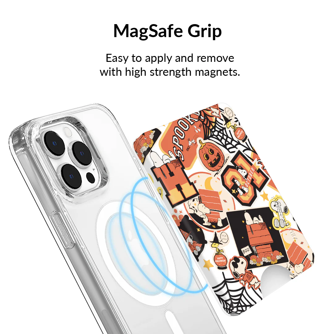 Snoopy Halloween Varsity MagSafe Wallet - Image 4