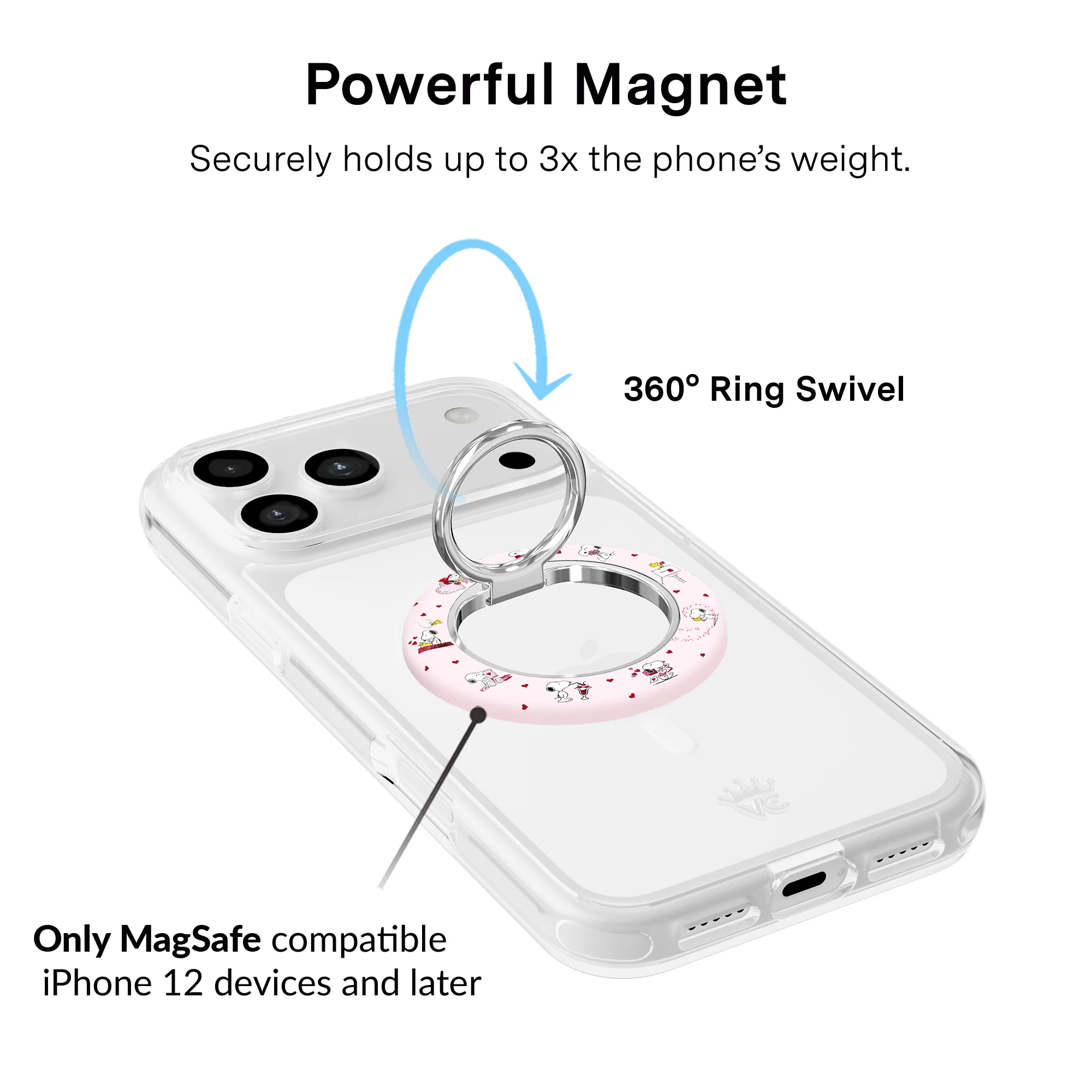 Snoopy Lovely Moods MagSafe Grip Ring - Image 3