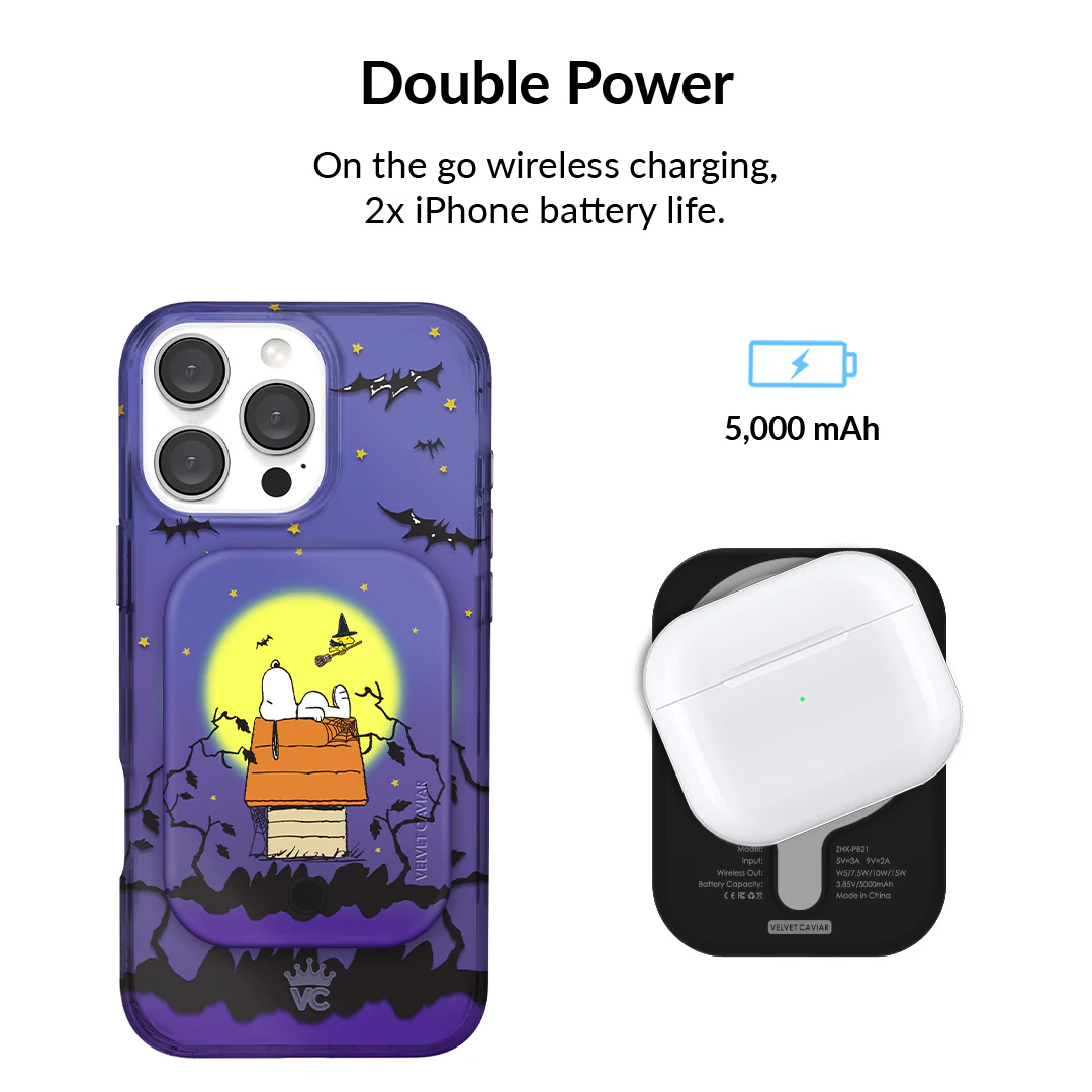 Snoopy Midnight Moon MagSafe Battery Power Pack - Image 3