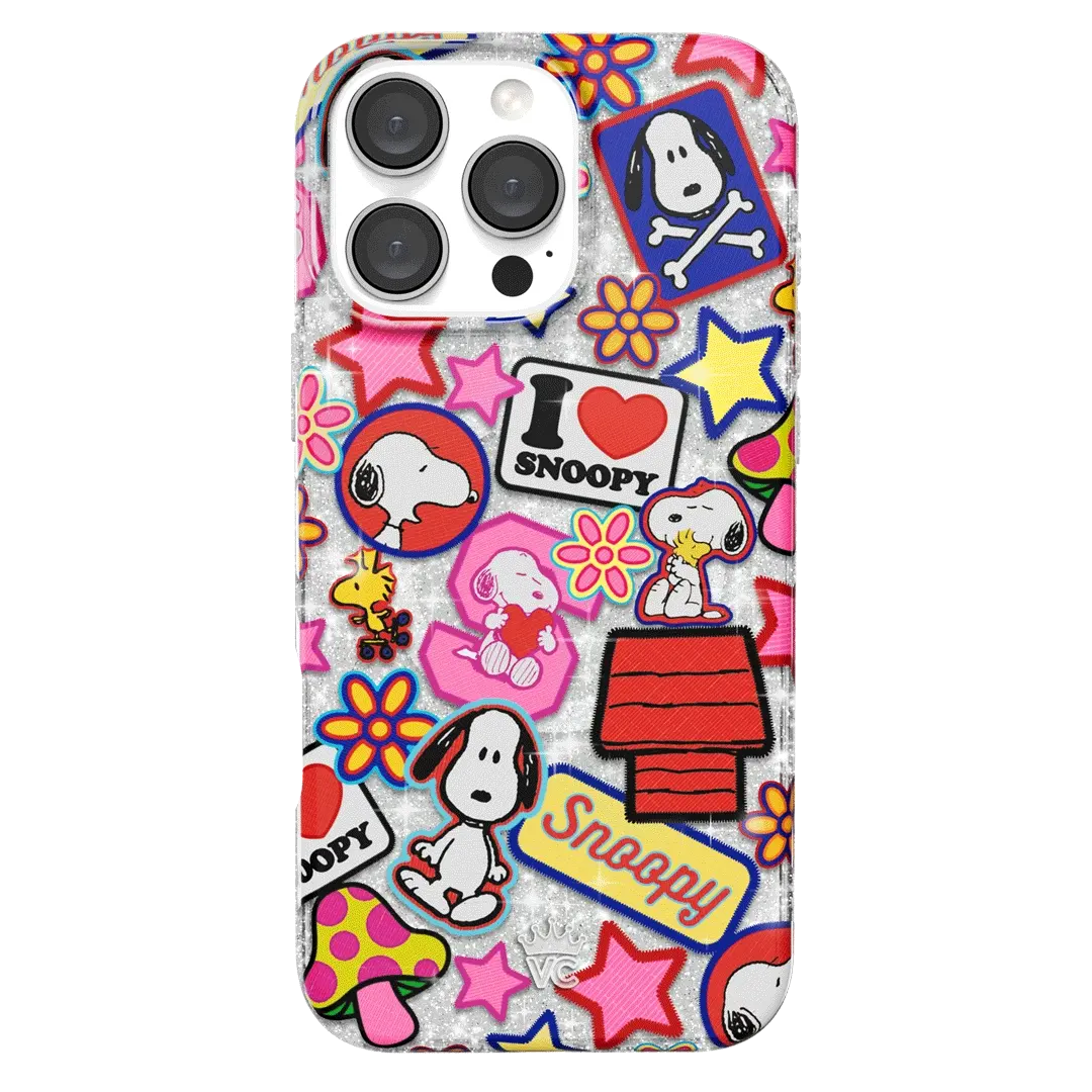 Snoopy Patchwork Glitter iPhone Case - Image 16