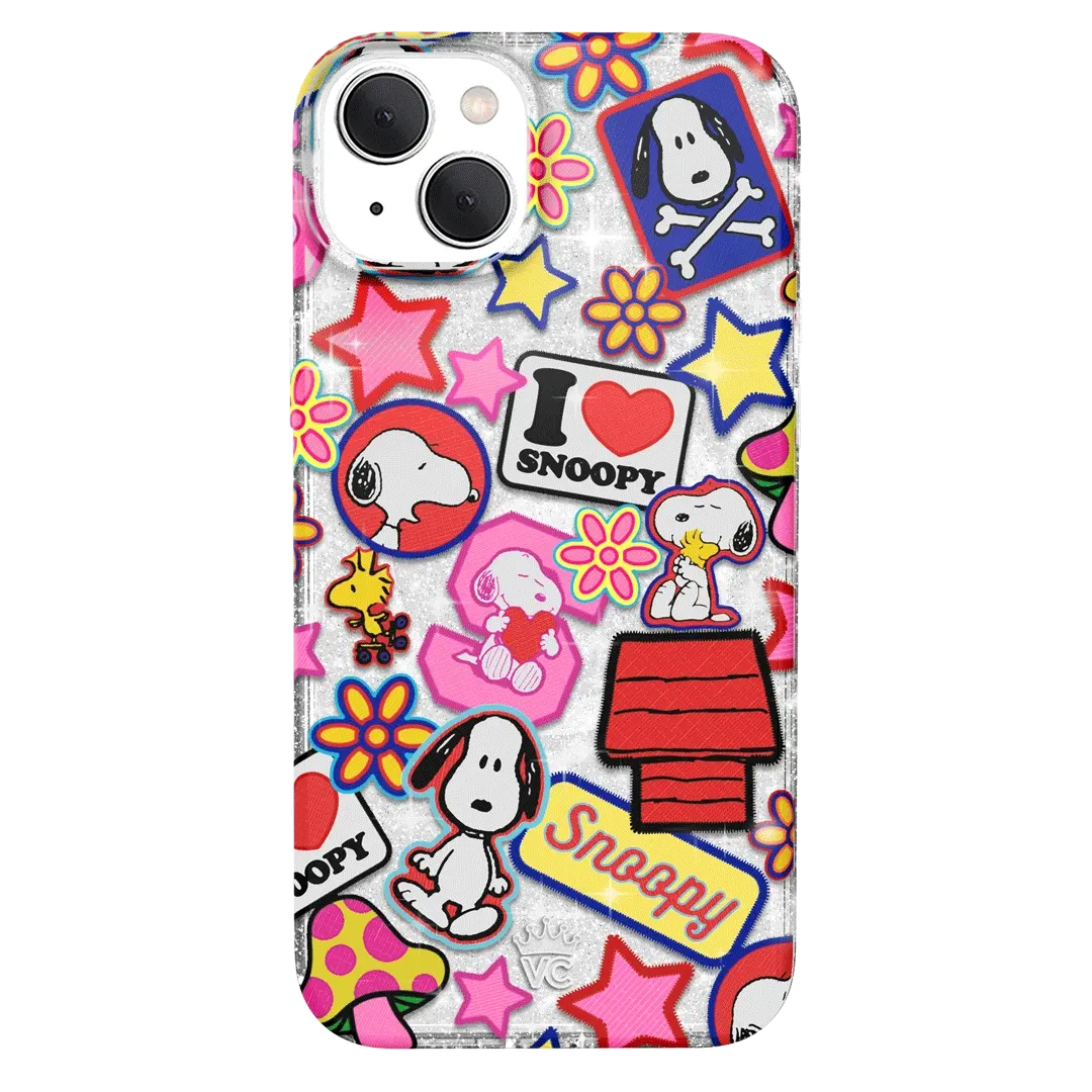 Snoopy Patchwork Glitter iPhone Case - Image 26