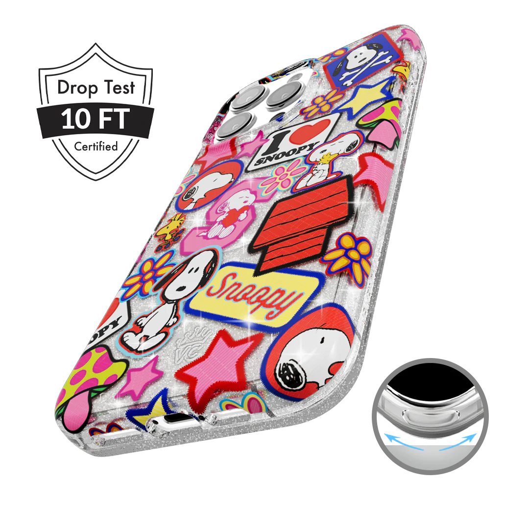Snoopy Patchwork Glitter iPhone Case - Image 54