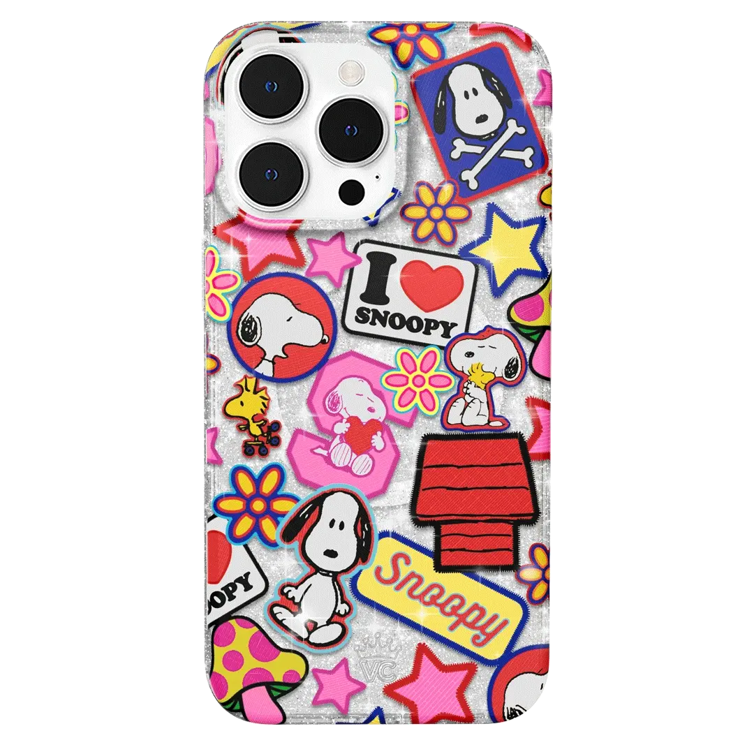 Snoopy Patchwork Glitter iPhone Case - Image 56