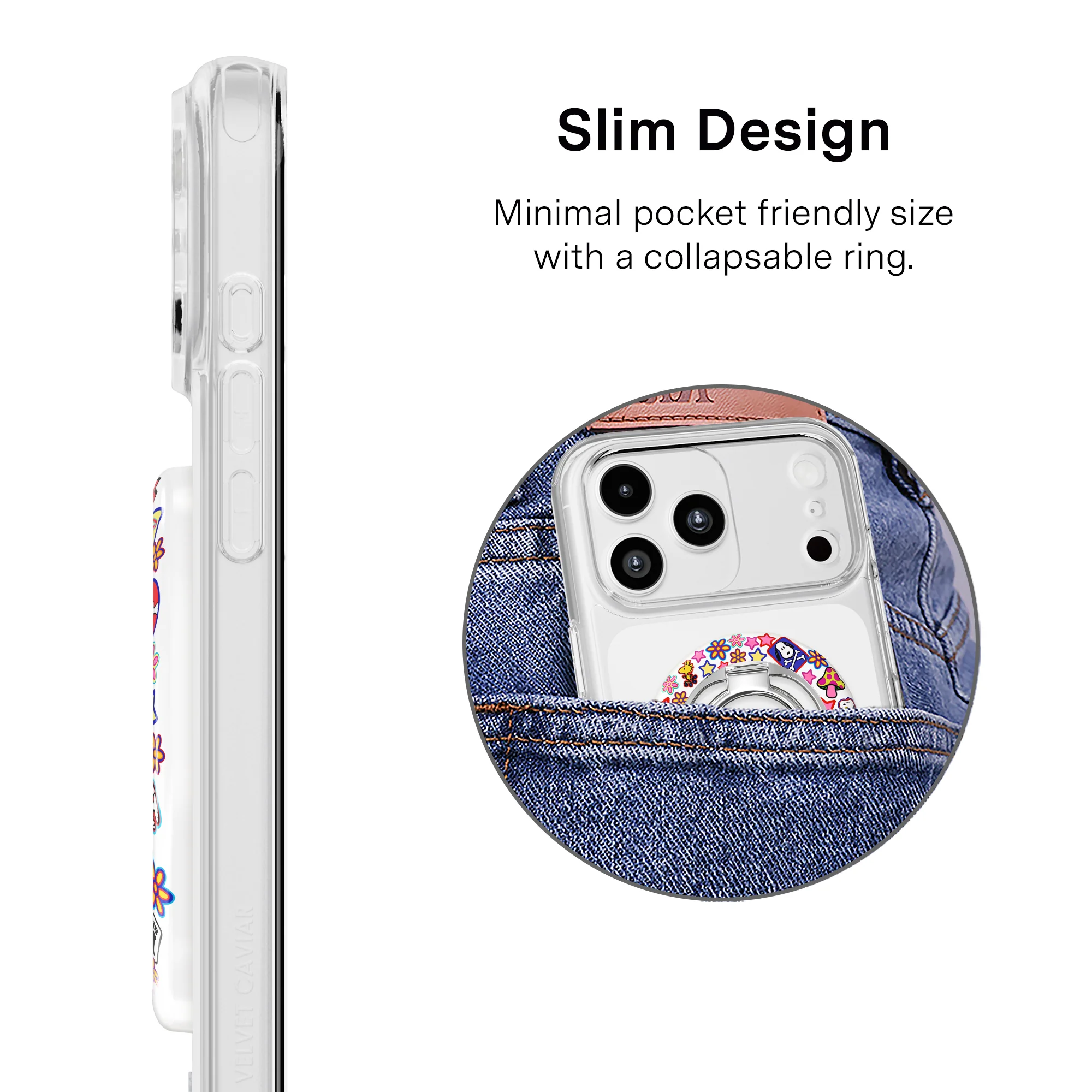 Snoopy Patchwork MagSafe Grip Ring - Image 3
