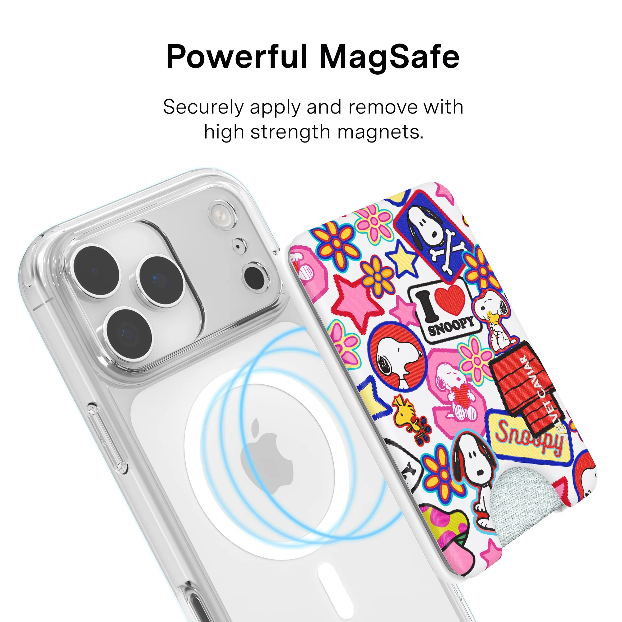 Snoopy Patchwork MagSafe Wallet - Image 3