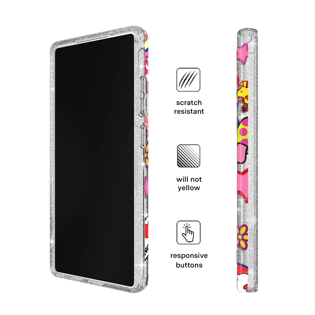 Snoopy Patchwork Glitter Samsung Case - Image 57