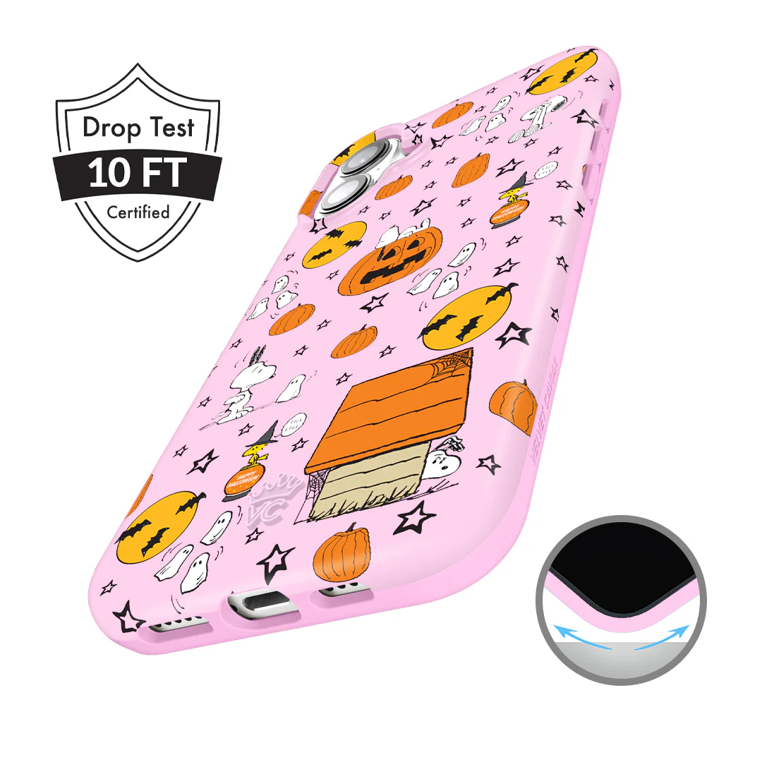 Snoopy Pink Pumpkins iPhone Case - Image 4