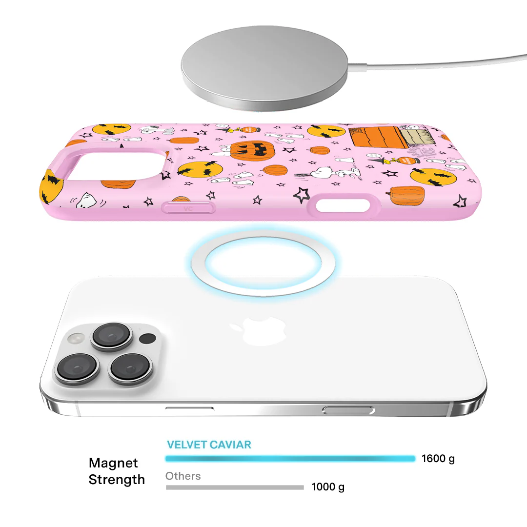 Snoopy Pink Pumpkins iPhone Case - Image 8