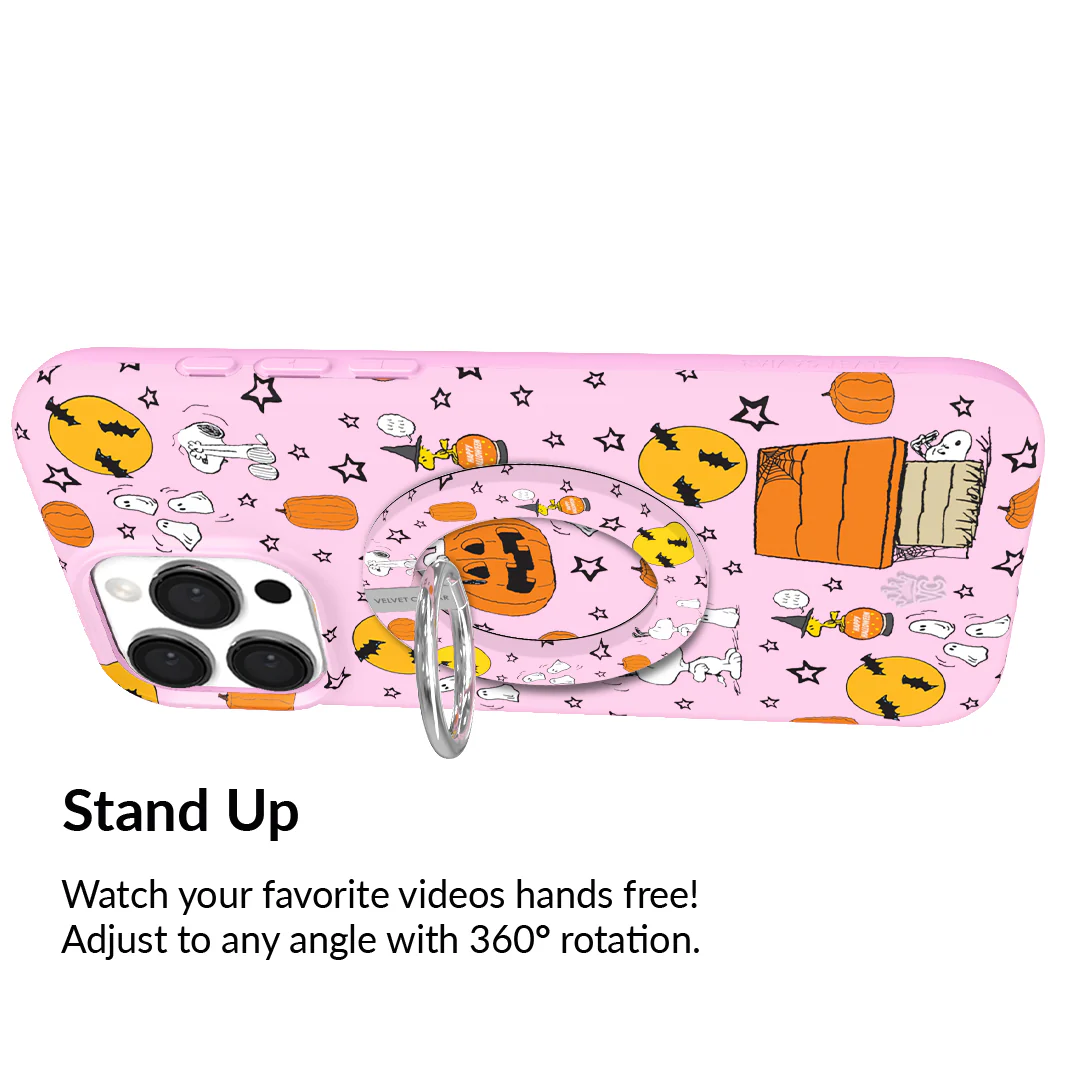 Snoopy Pink Pumpkins MagSafe Grip Ring - Image 4