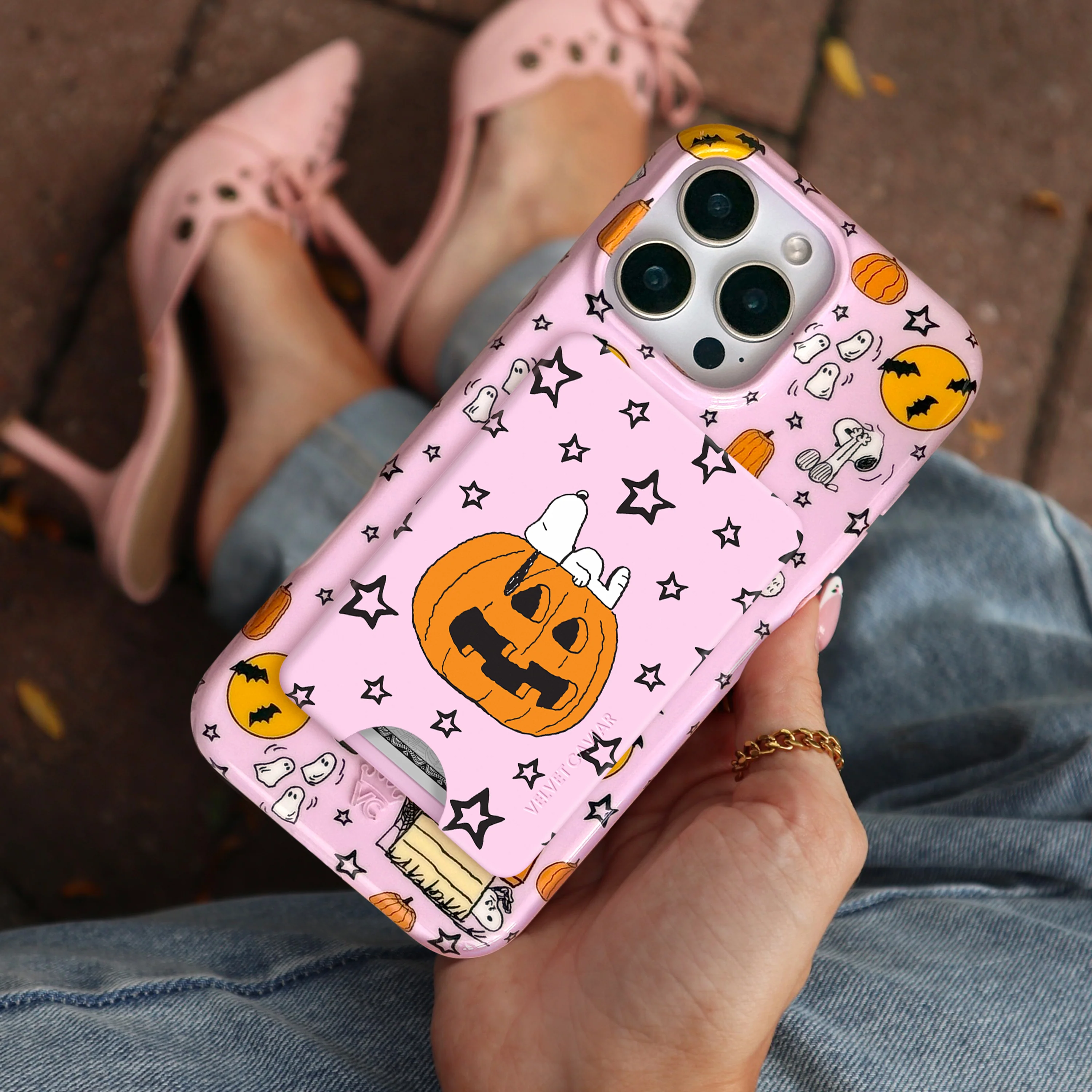 Snoopy Pink Pumpkin MagSafe Wallet - Image 6