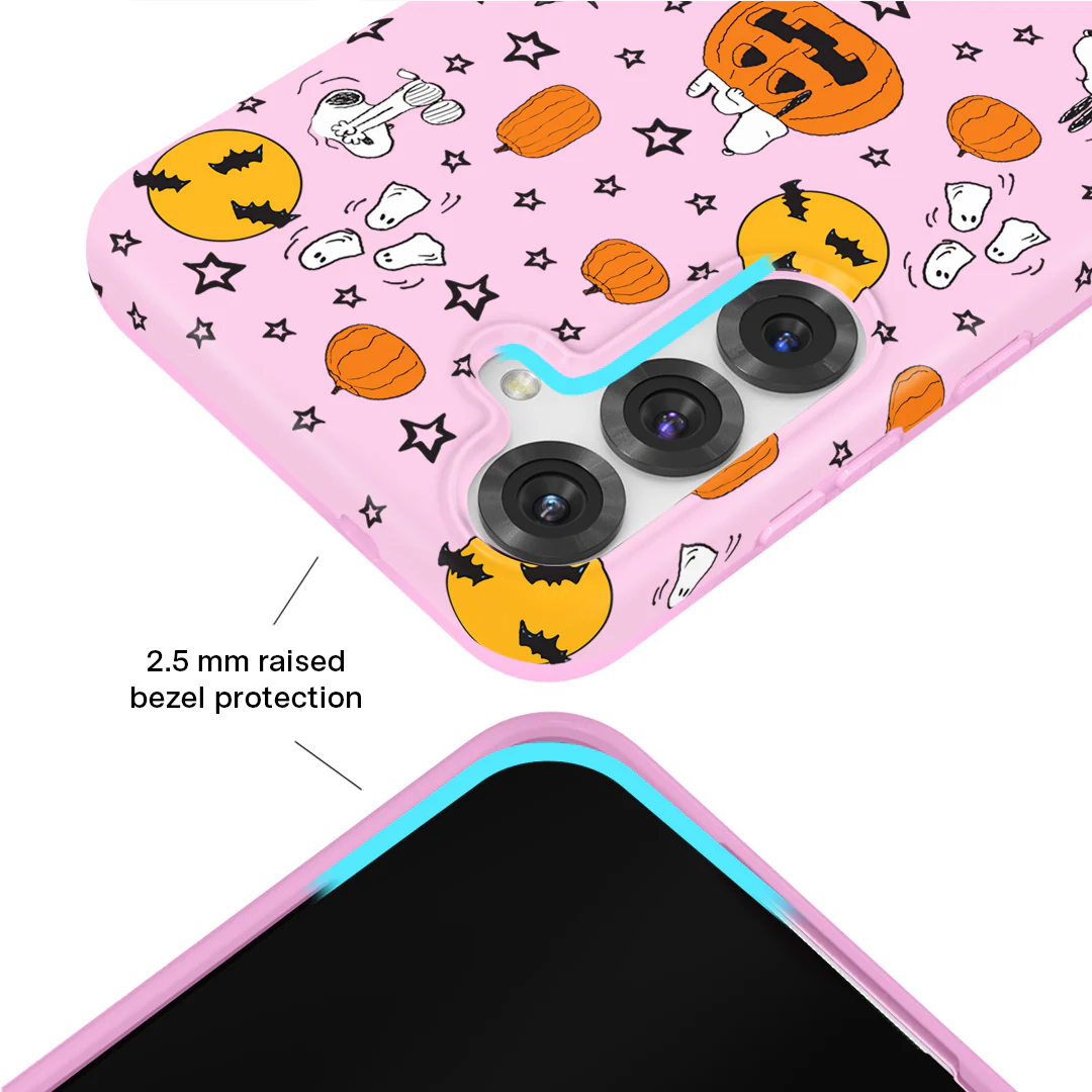 Snoopy Pink Pumpkins Samsung Case - Image 2