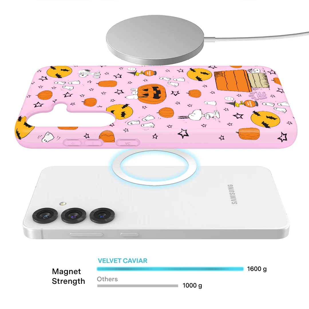 Snoopy Pink Pumpkins Samsung Case - Image 8