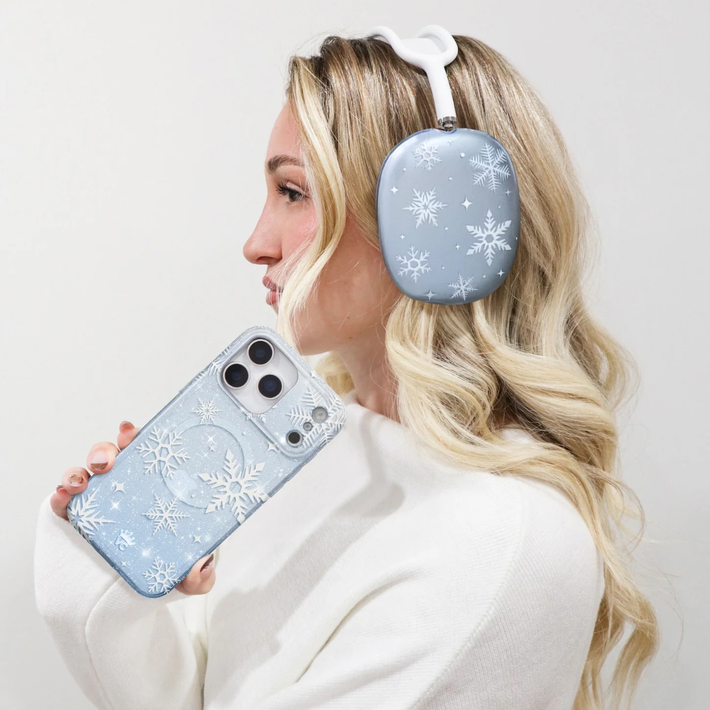 Snow Angel Glitter AirPod Max Case - Image 2