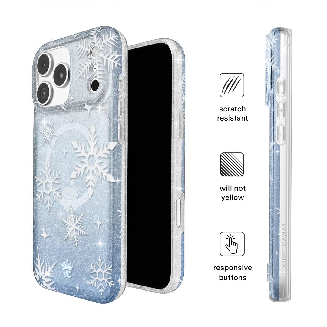 Snow Angel Glitter iPhone Case - Image 10