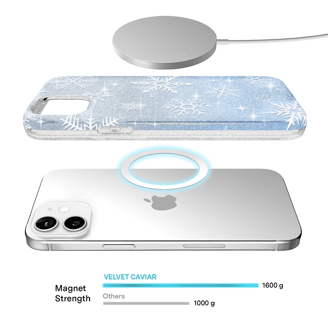 Snow Angel Glitter iPhone Case - Image 114
