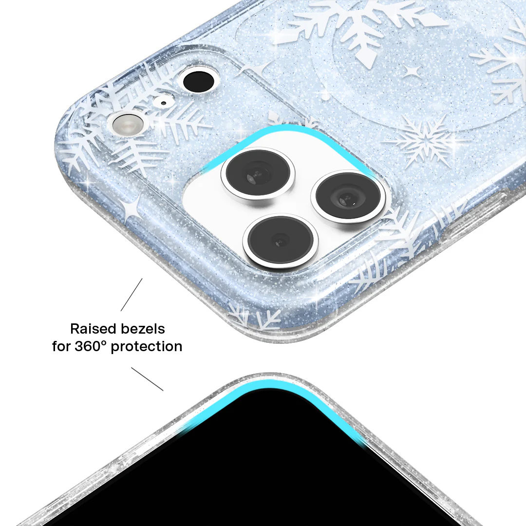 Snow Angel Glitter iPhone Case - Image 13