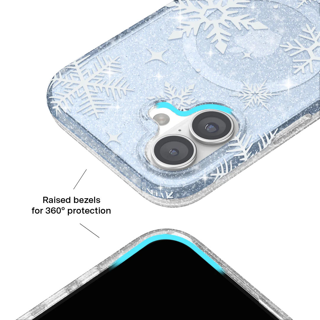 Snow Angel Glitter iPhone Case - Image 18