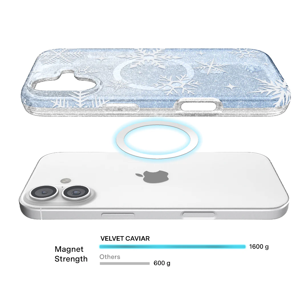 Snow Angel Glitter iPhone Case - Image 19