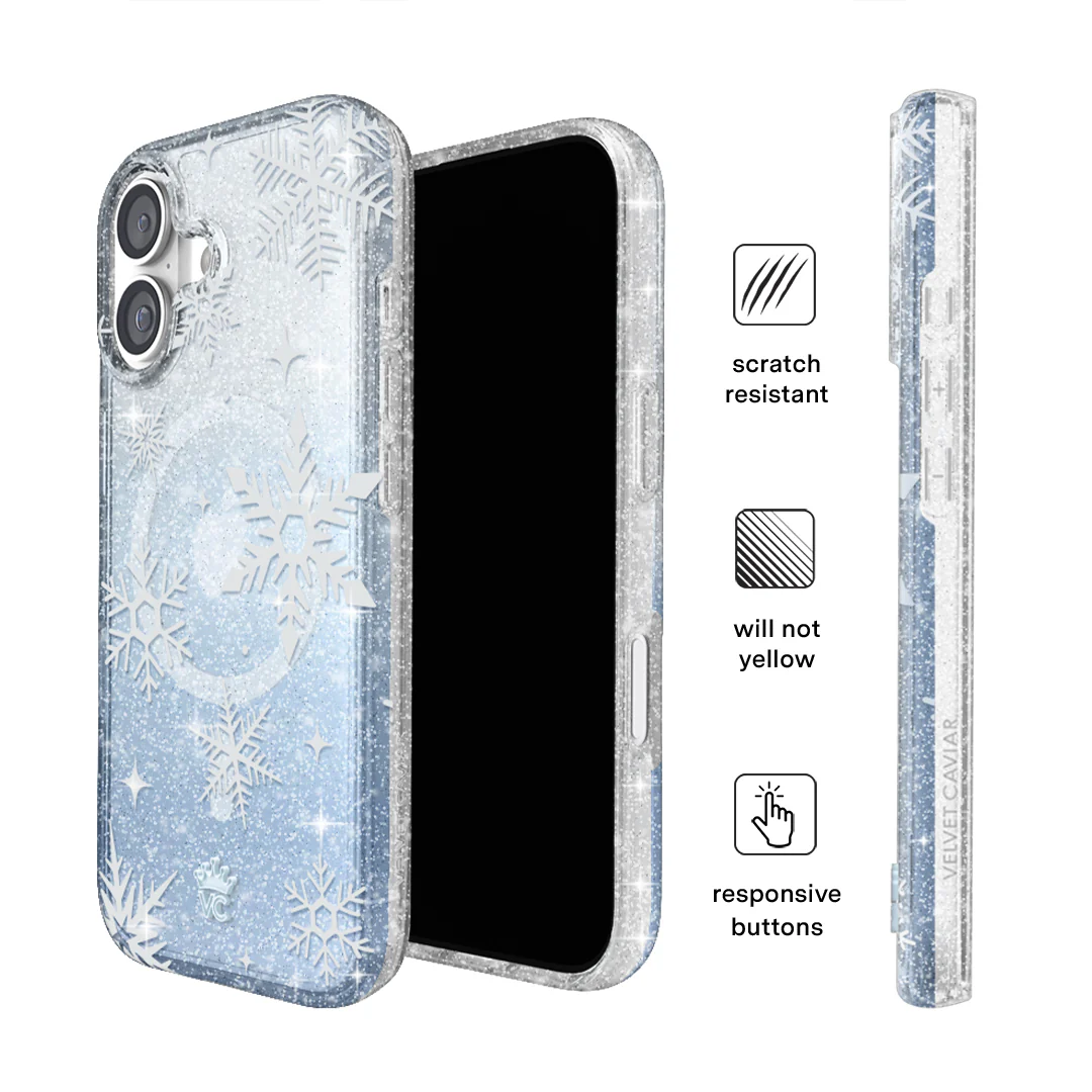 Snow Angel Glitter iPhone Case - Image 20
