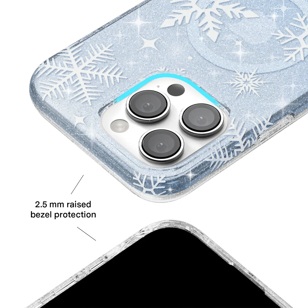 Snow Angel Glitter iPhone Case - Image 23