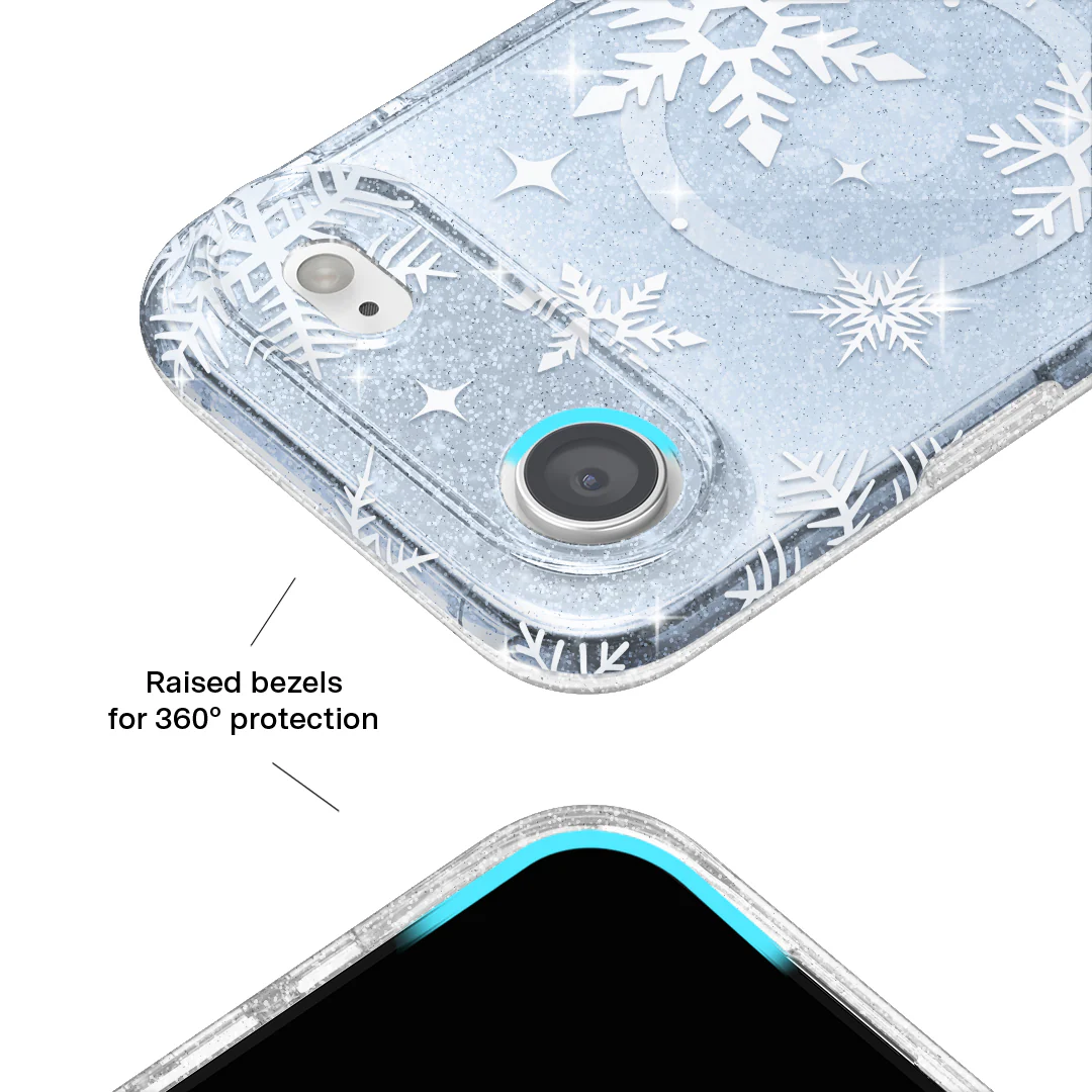 Snow Angel Glitter iPhone Case - Image 3