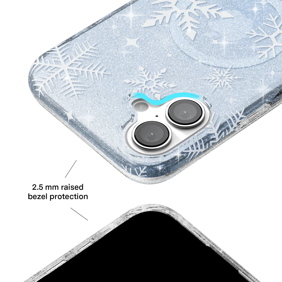 Snow Angel Glitter iPhone Case - Image 35