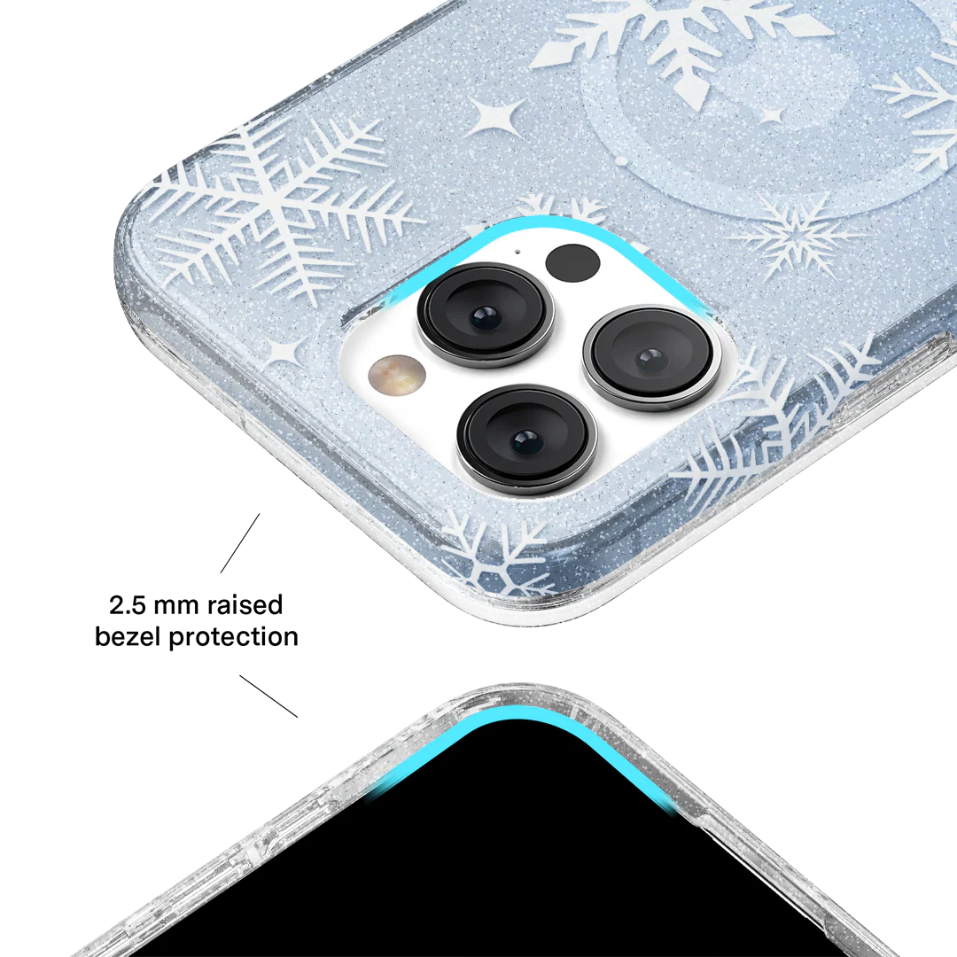 Snow Angel Glitter iPhone Case - Image 47