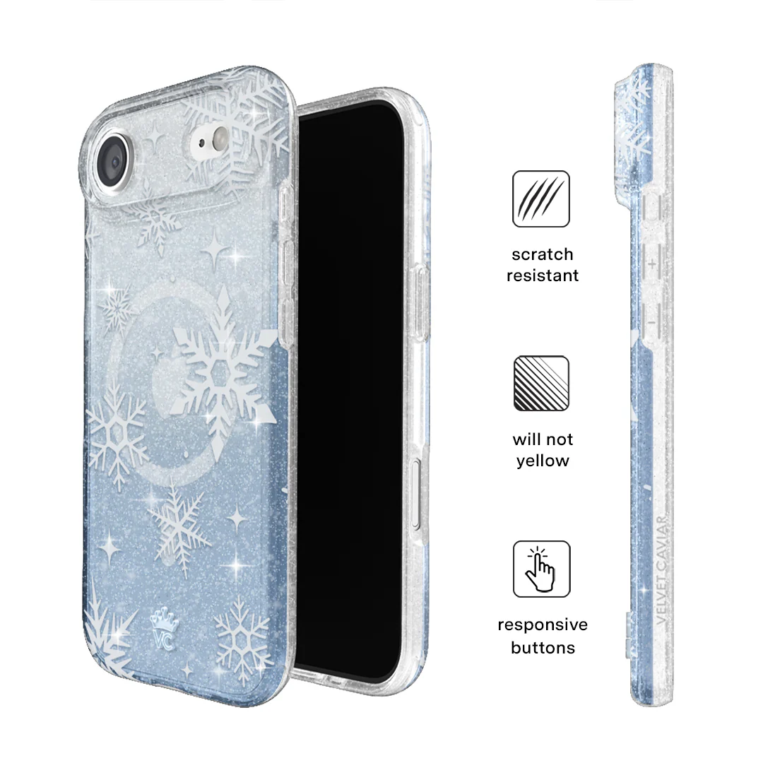 Snow Angel Glitter iPhone Case - Image 5