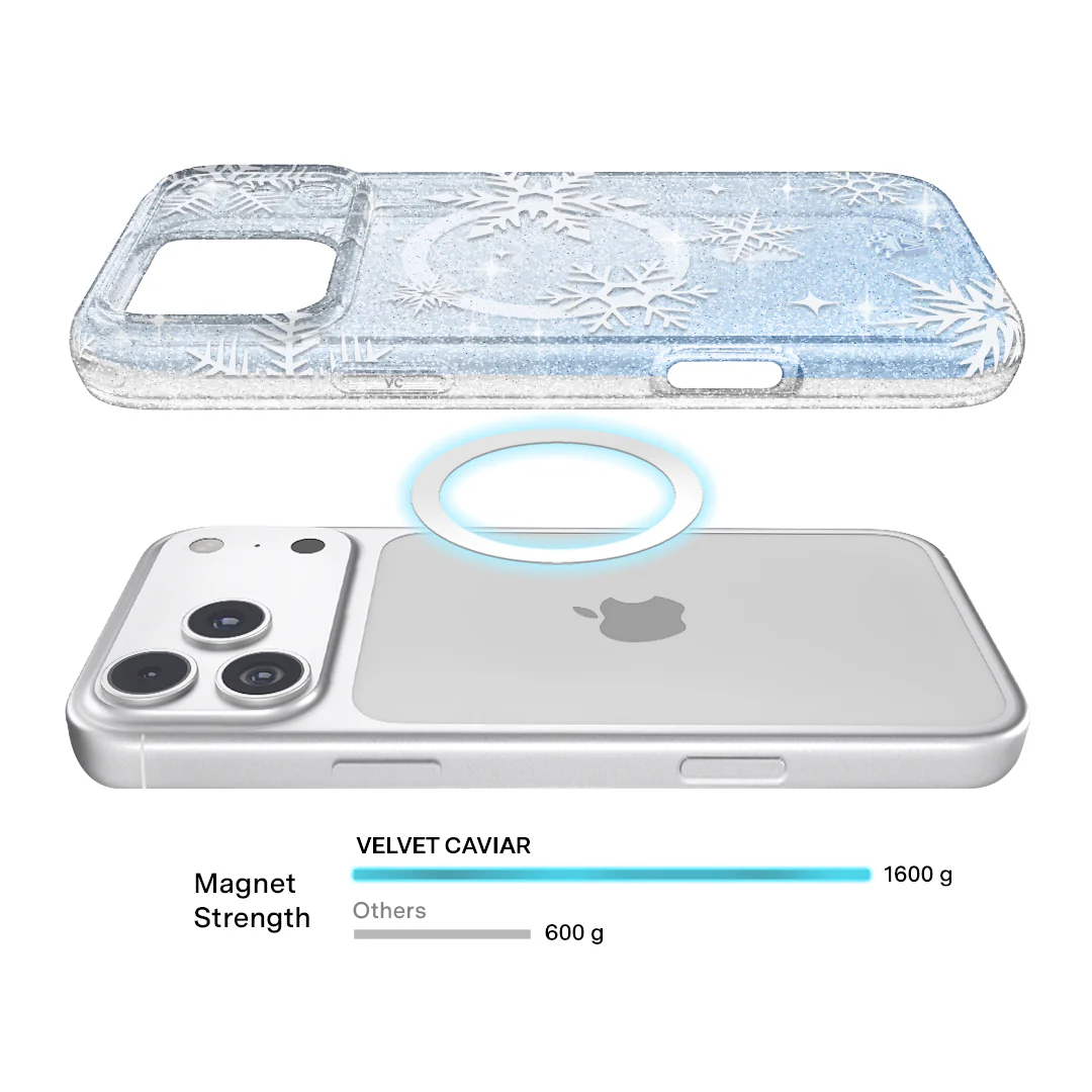 Snow Angel Glitter iPhone Case - Image 9