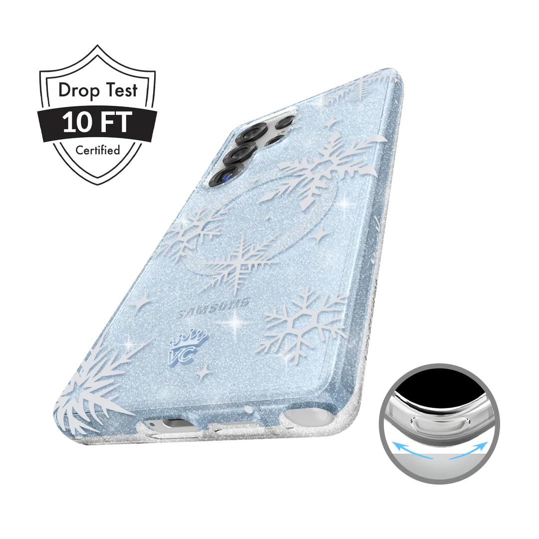 Snow Angel Glitter Samsung Case - Image 2