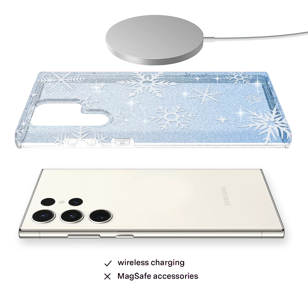Snow Angel Glitter Samsung Case - Image 43