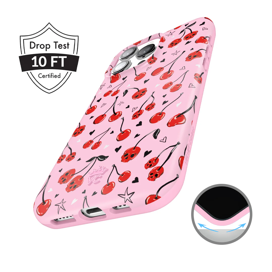 Sour Cherry Skulls iPhone Case - Image 14