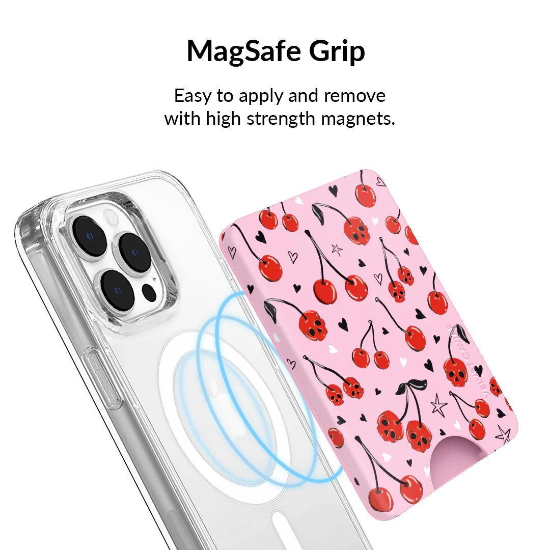 Sour Cherry Skulls MagSafe Wallet - Image 4