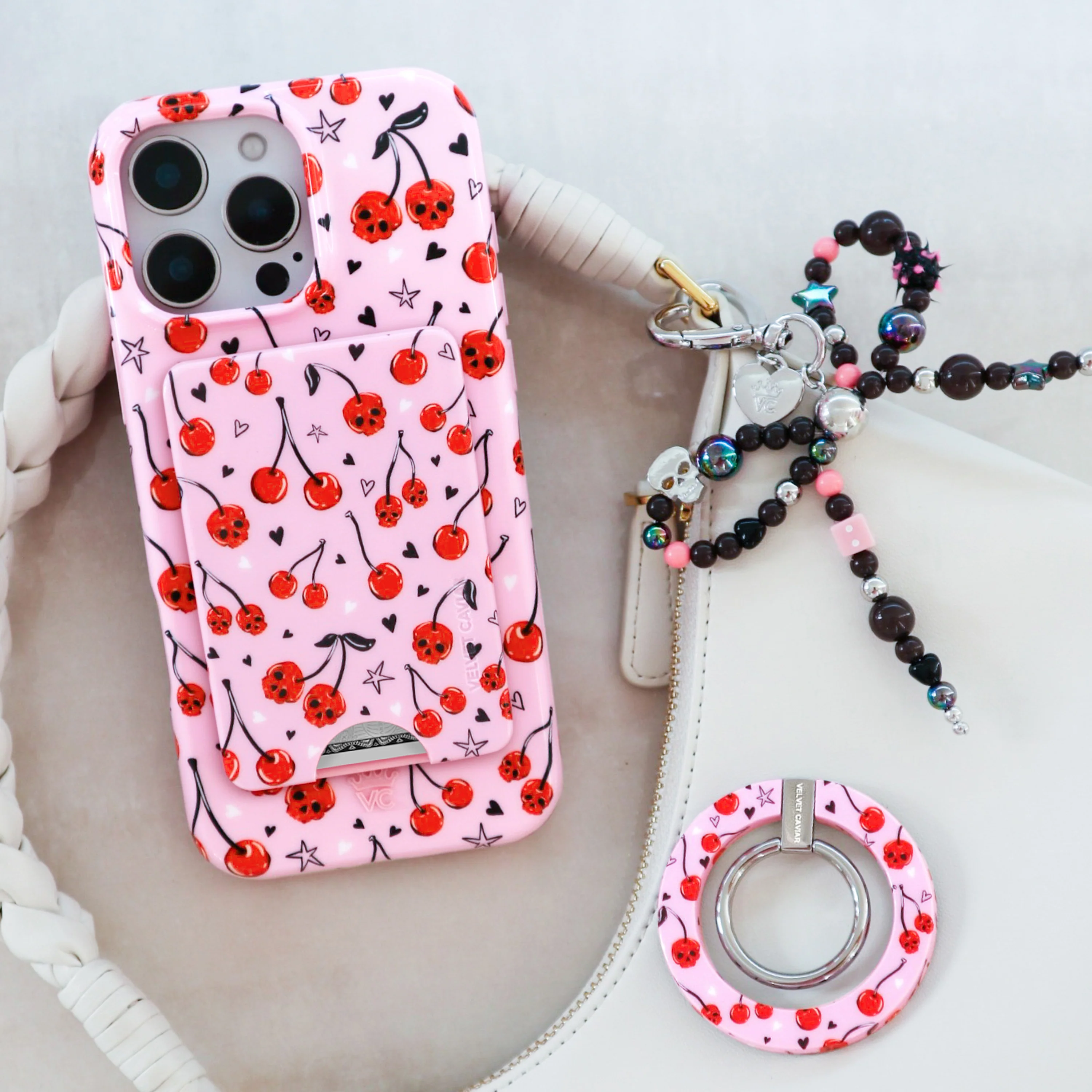 Sour Cherry Skulls MagSafe Wallet - Image 6