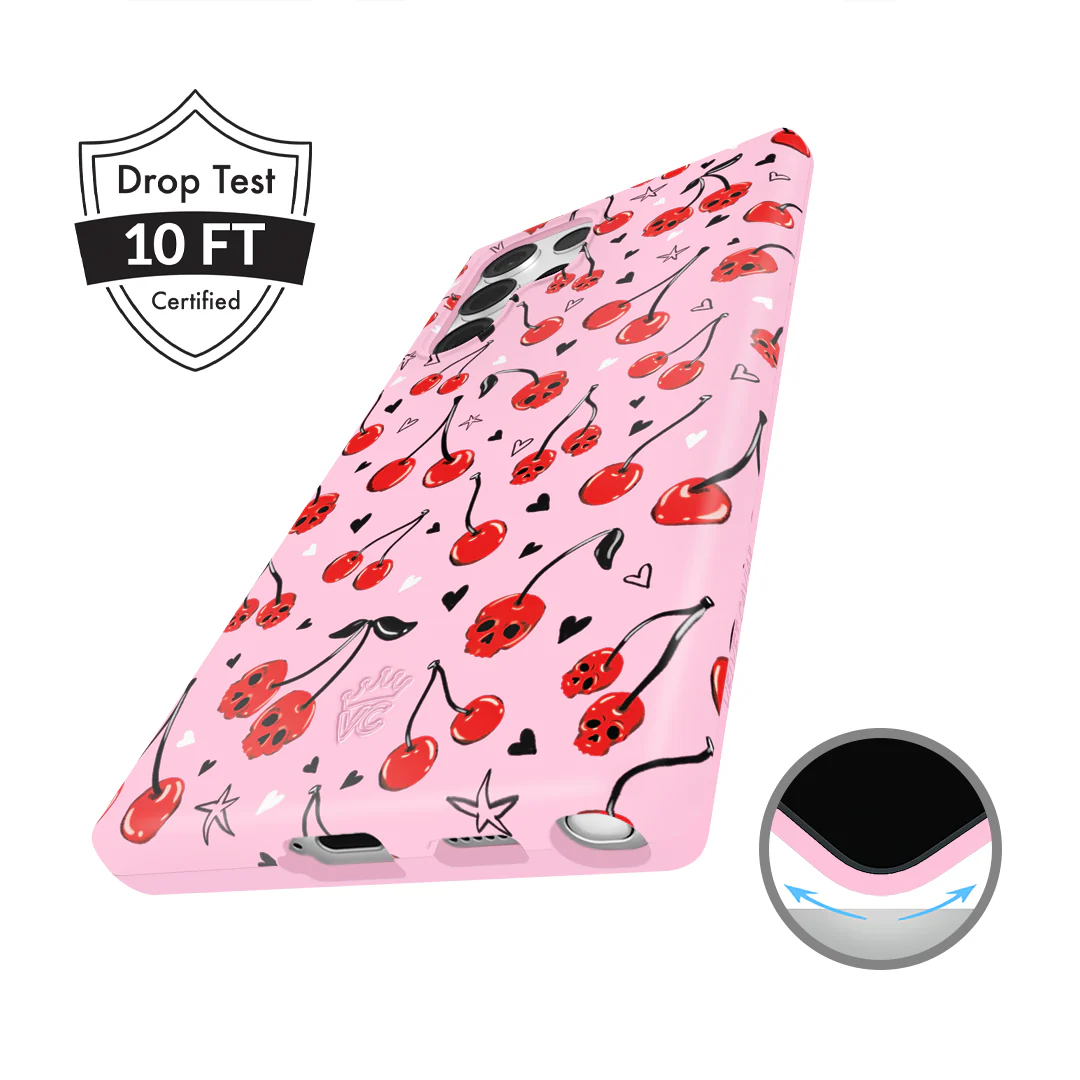 Sour Cherry Skulls Samsung Case - Image 44