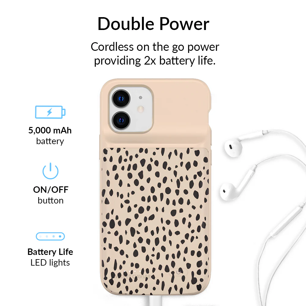 Spotted Cheetah iPhone Charging Case - Image 31