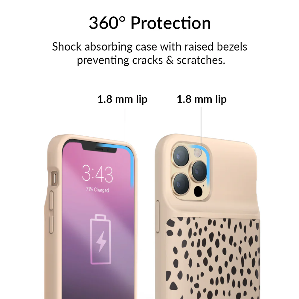 Spotted Cheetah iPhone Charging Case - Image 41