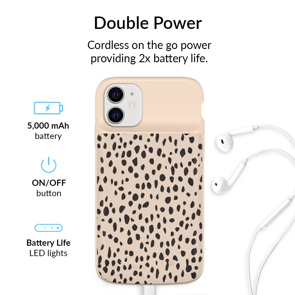 Spotted Cheetah iPhone Charging Case - Image 52