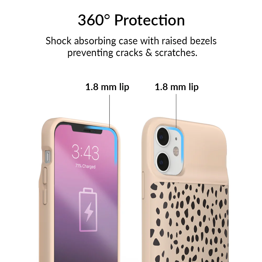 Spotted Cheetah iPhone Charging Case - Image 54
