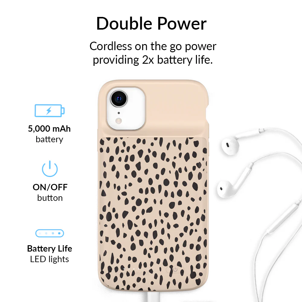 Spotted Cheetah iPhone Charging Case - Image 59