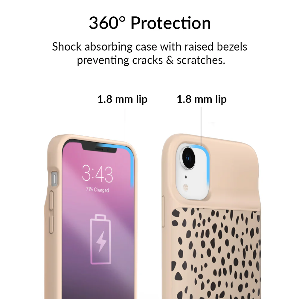 Spotted Cheetah iPhone Charging Case - Image 61