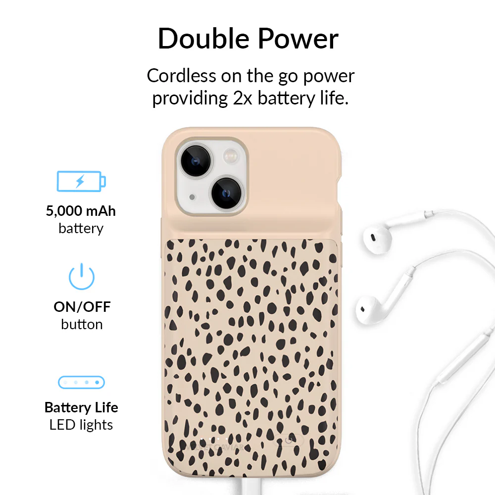 Spotted Cheetah iPhone Charging Case - Image 80