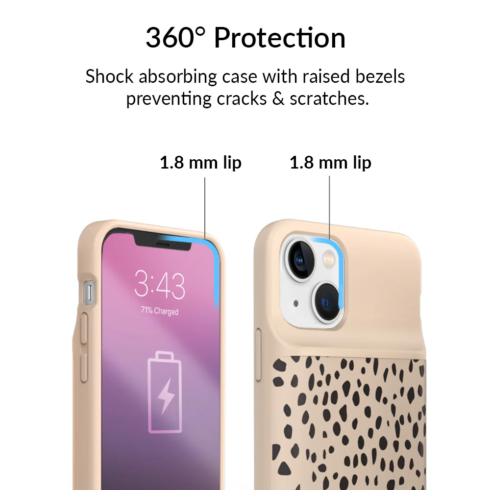 Spotted Cheetah iPhone Charging Case - Image 82