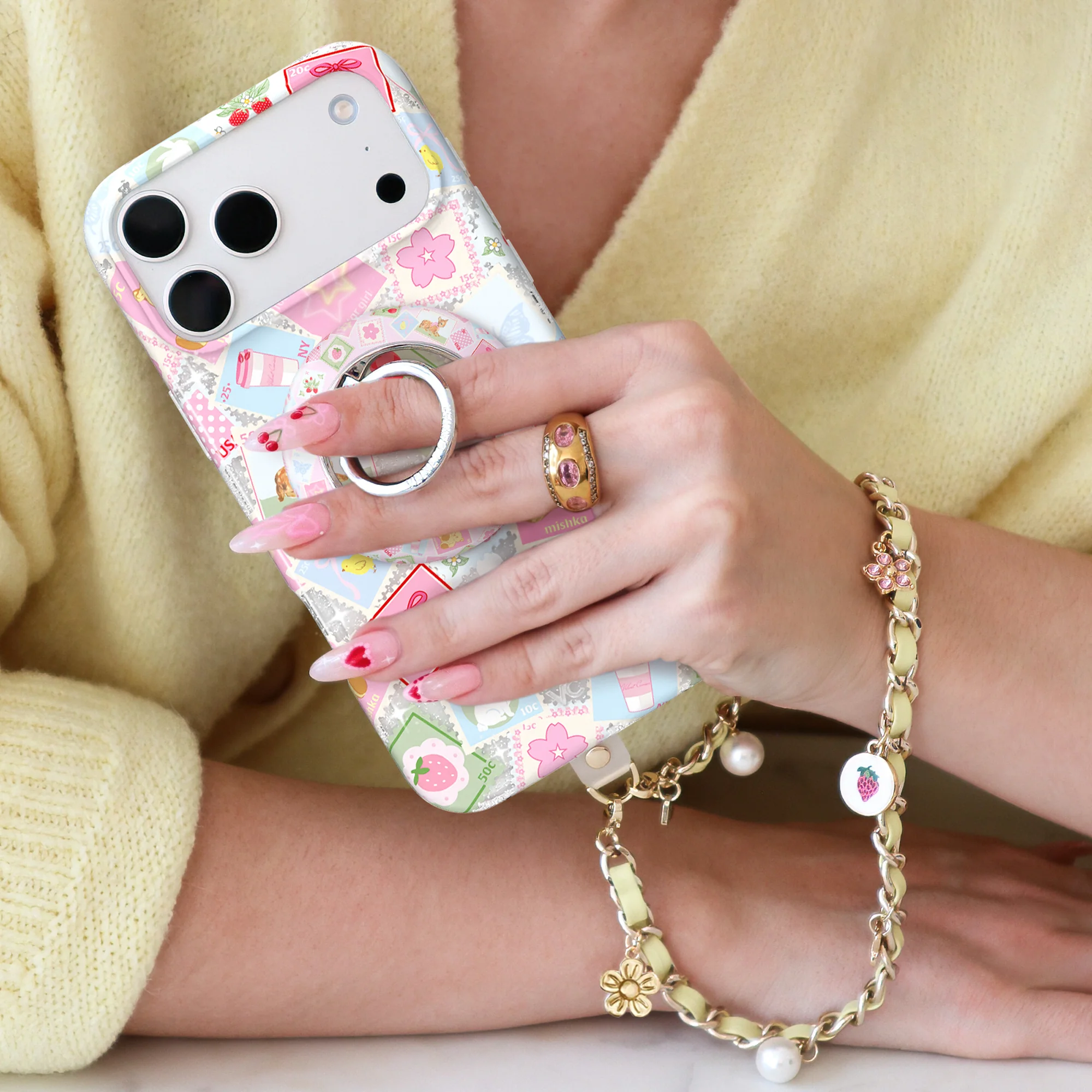 Spring Dreams Leather Chain Phone Charm - Image 2